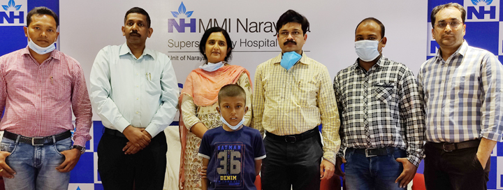 एनएच एमएमआई में 13 साल के लड़के की सफल आरवीओटी स्टेंटिंग