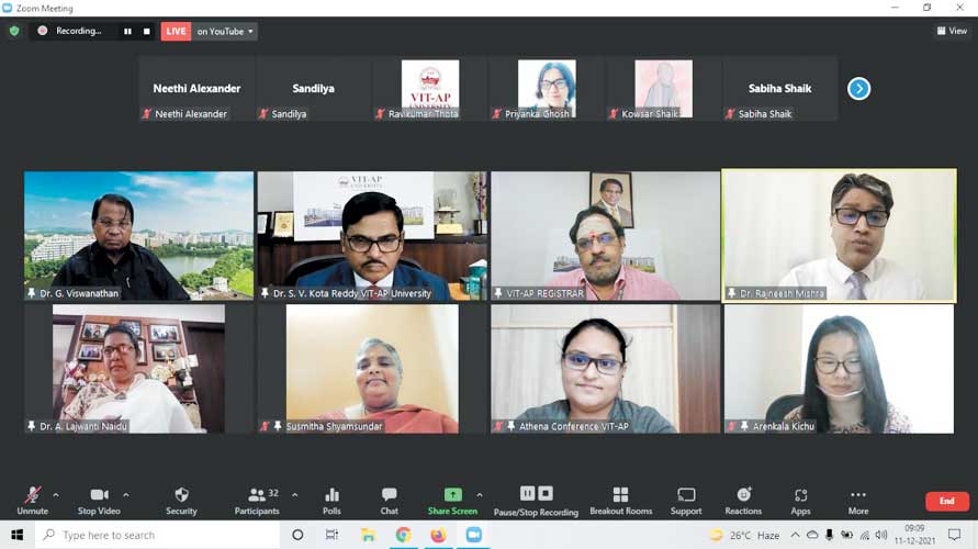 वीआईटी-एपी ने एथेना-2021 अंतरराष्ट्रीय सम्मेलन आयोजित किया