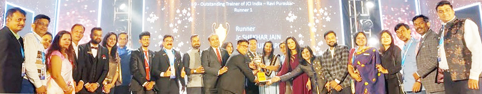 शेखर जैन बने जेसीआई इंडिया के आउटस्टैंडिंग ट्रेनर