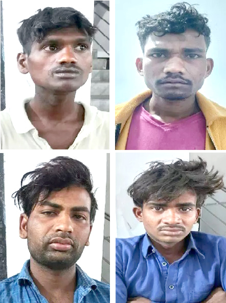 मंदिर से घर लौटती 13 साल की बच्ची को अगवा कर गैंगरेप, चार आरोपी गिरफ्तार