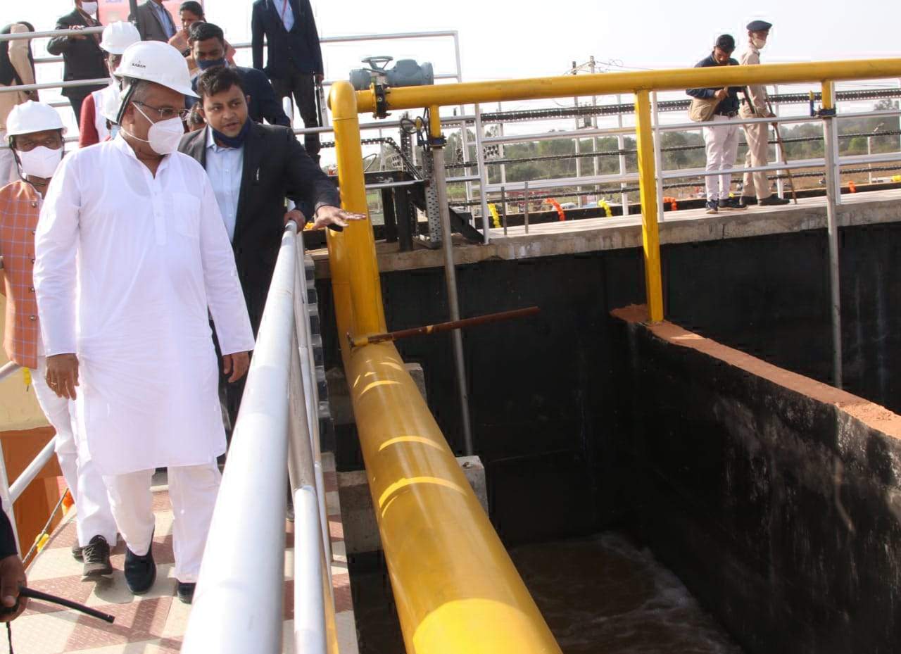 छत्तीसगढ़ के सबसे पहले सीवरेज ट्रीटमेंट प्लांट का लोकार्पण