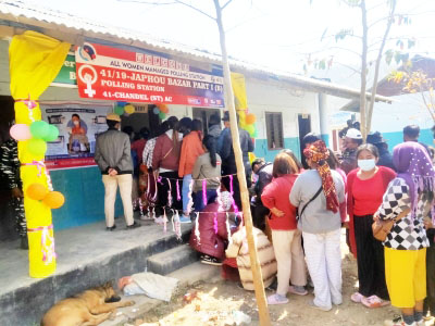 मणिपुर चुनाव में 2 की मौत, कई घायल, दोपहर 2 बजे तक 68 फीसदी से अधिक मतदान