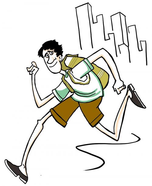 बैठे ठाले : युवक की दौड़