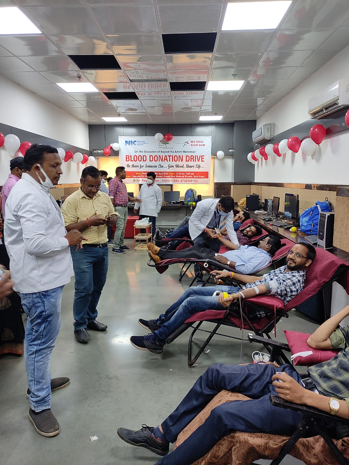 मंत्रालय कर्मचारी संघ ने किया रक्तदान