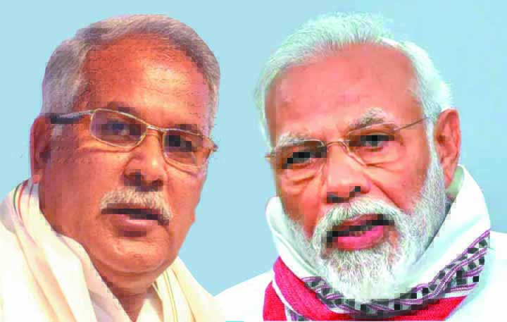 कल रात पीएम मोदी के साथ डिनर पर रहेंगे सीएम बघेल