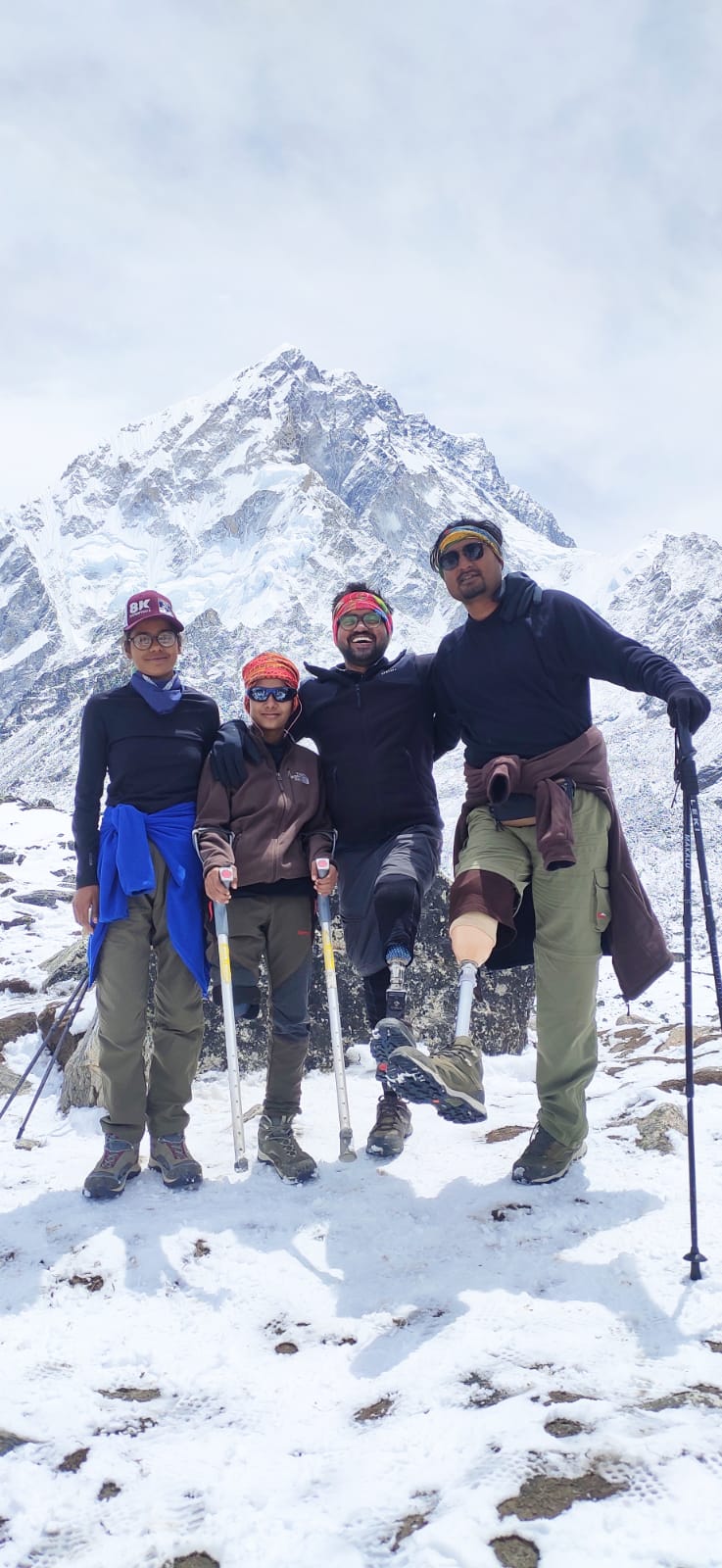 प्रदेश के दिव्यांग पर्वतारोही एवरेस्ट के करीब पहुंचे