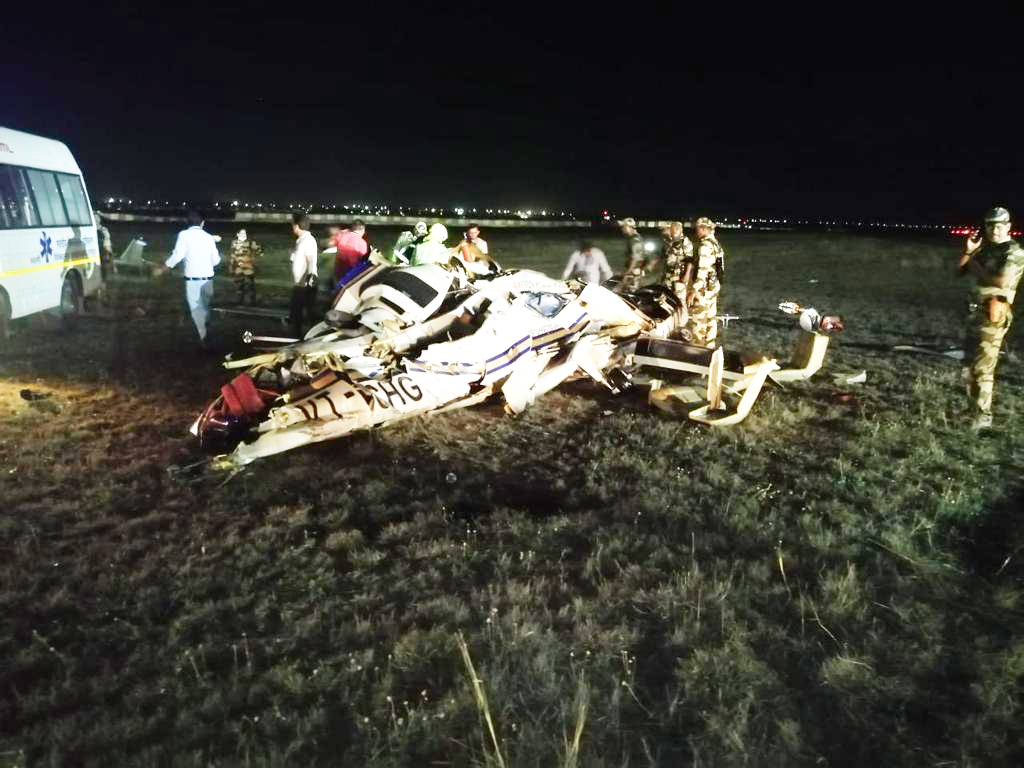 हेलीकॉप्टर हादसे की जांच के लिए पहुंची डीजीसीए की टीम