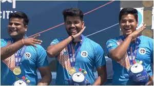 भारतीय पुरूष कम्पाउंड तीरंदाजी टीम ने विश्व कप में जीता लगातार स्वर्ण पदक