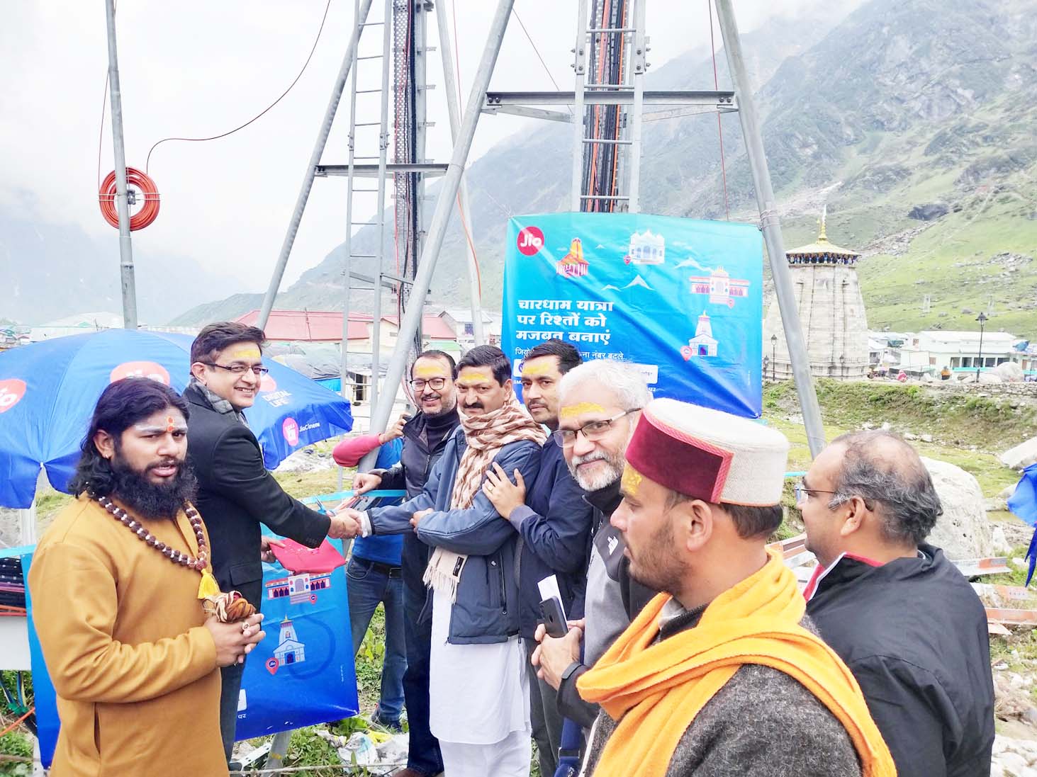 केदारनाथ पैदल यात्रा मार्ग पर मोबाइल कनेक्टिविटी देने वाला जियो पहला ऑपरेटर