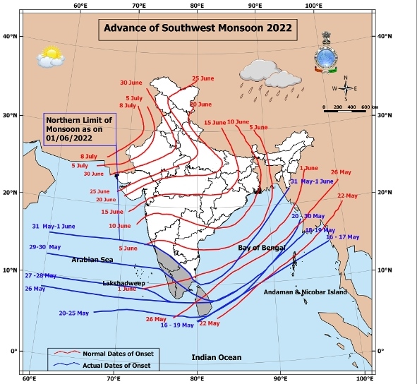 इस तरह से जून में  आता है मानसून, बारिश का मौसम 93 दिनों का होगा इस साल