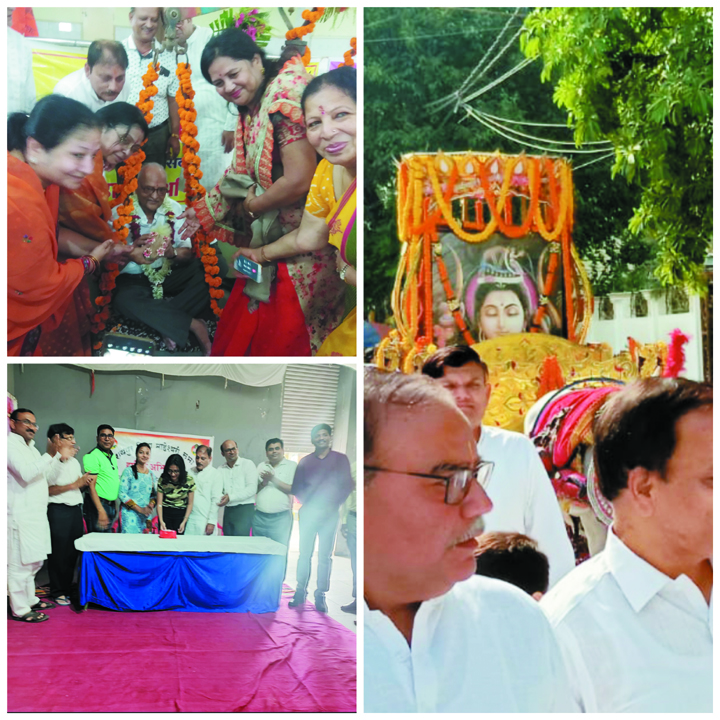 महेश नवमीं उत्सव की शोभायात्रा और रक्तदान से शुरुवात, भगवान महेश की भव्य शोभायात्रा बड़ी धूमधाम से निकली