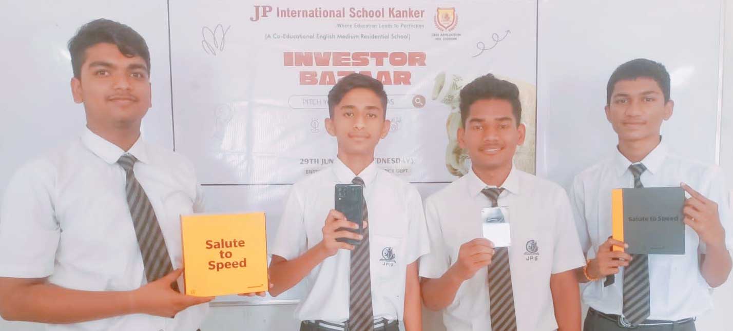 जेपी इंटरनेशनल के विद्यार्थियों ने बनाया नया उद्यमी निवेशक बाजार