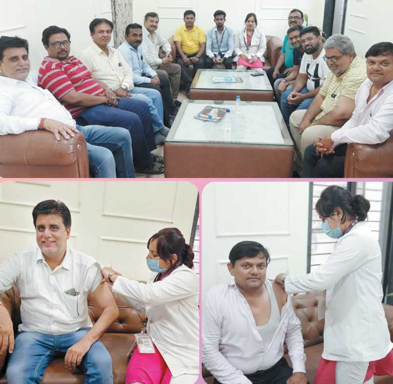 चेम्बर का बूस्टर वैक्सीनेशन शिविर डूमरतराई से शुरु