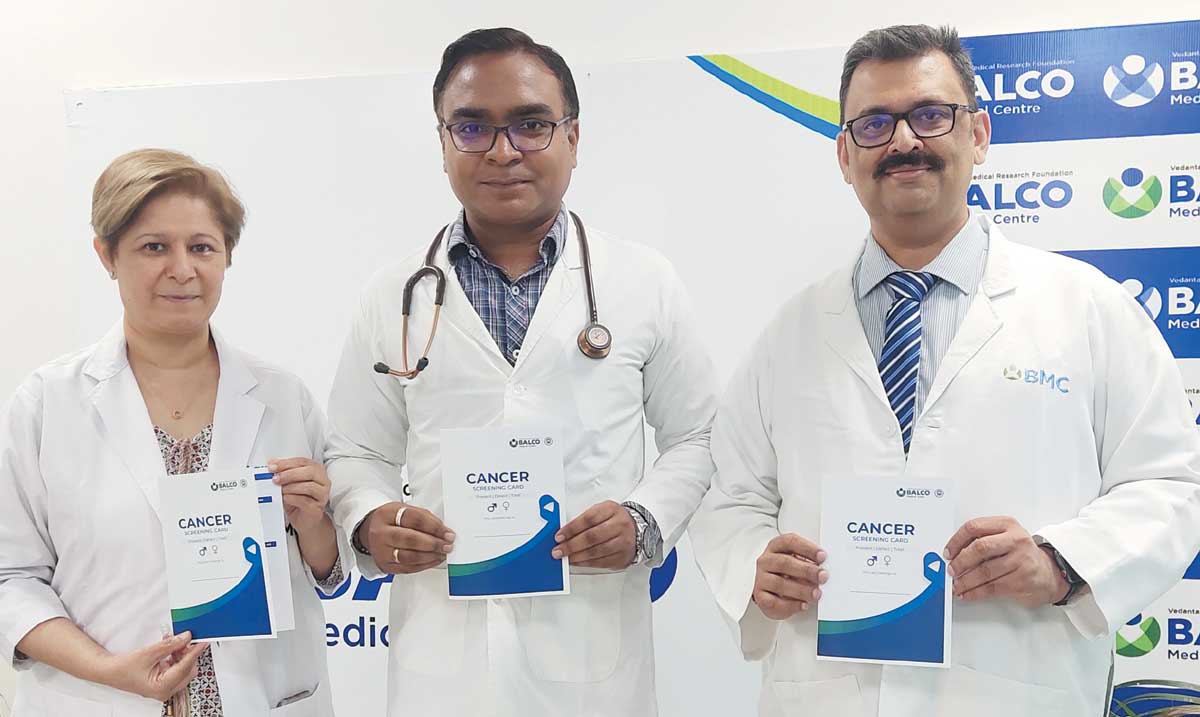 रियायती दरों में बालको मेडिकल सेंटर में कैन्सर स्क्रीनिंग जांच पैकेज, ऑफर 31 अगस्त तक