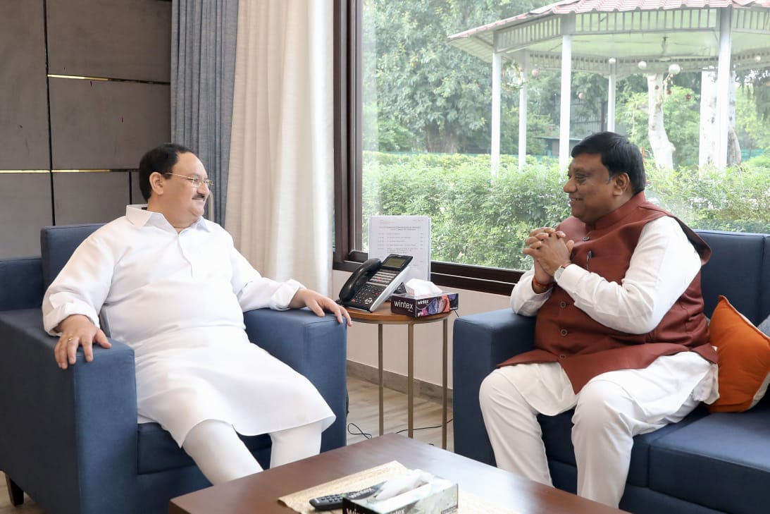 नारायण चंदेल की नड्डा से चर्चा