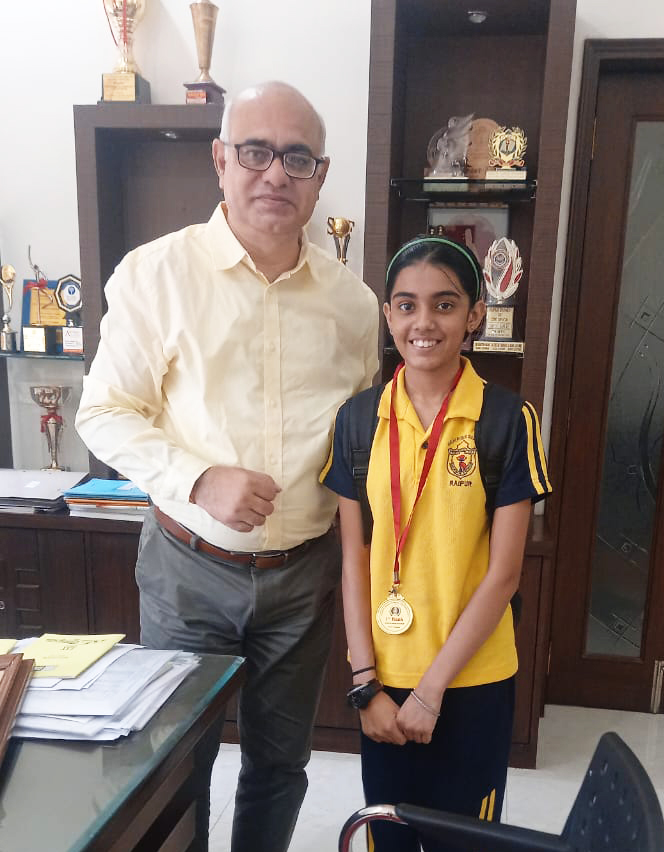 इंडियन स्पेस साइंस ओलंपियाड में डीपीएस रायपुर की अनन्या को पूरे देश में प्रथम स्थान