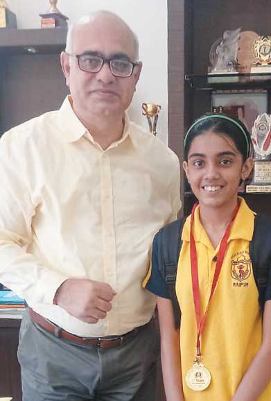 इंडियन स्पेस साइंस ओलंपियाड में डीपीएस रायपुर की अनन्या को पूरे देश में प्रथम स्थान