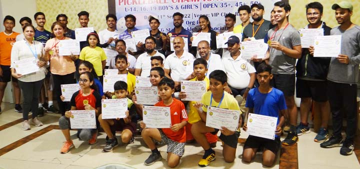 पिकलबाल चैम्पियनशिप में 60 खिलाडिय़ों की भागीदारी