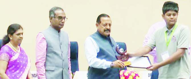 डीपीएस रायपुर के अदित को राष्ट्रीय इंस्पायर अवार्ड