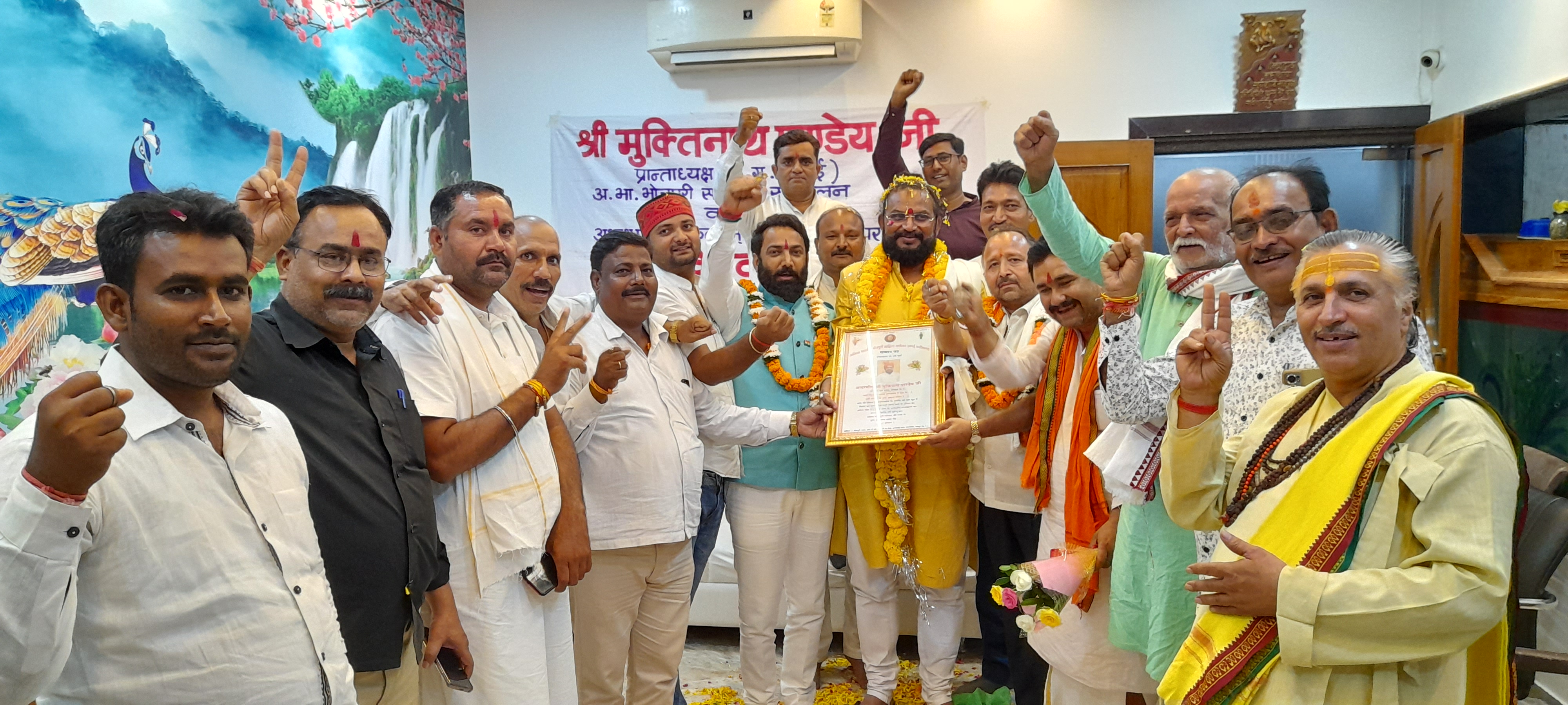 श्रद्धा विश्वास समूह द्वारा मुक्तिनाथ का हुआ सम्मान