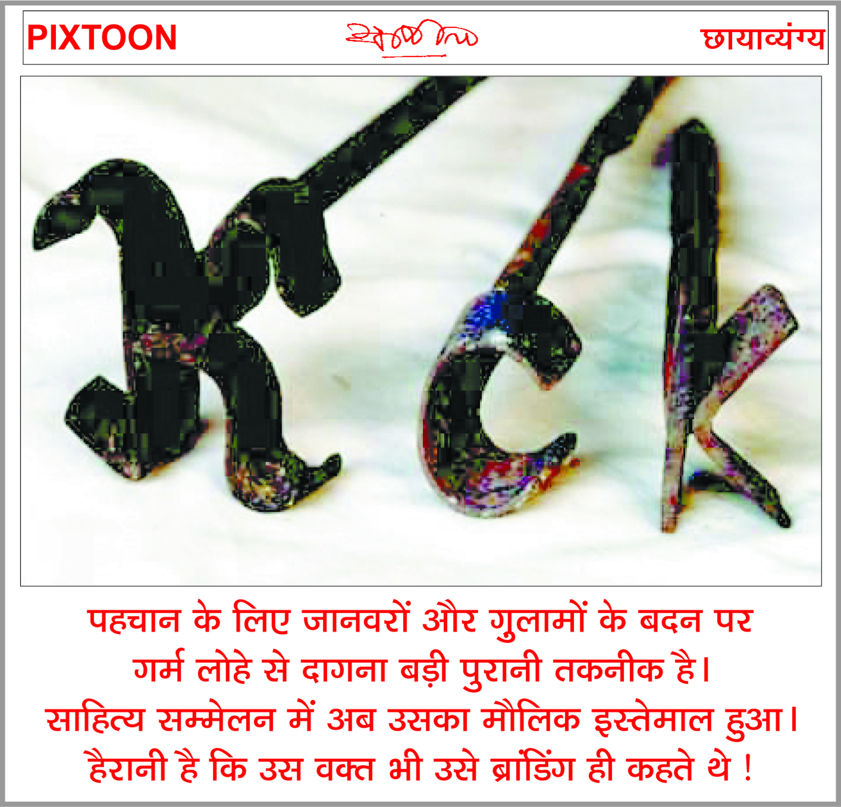 दैनिक 'छत्तीसगढ़' का पिक्सटून, 21 नवंबर