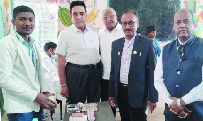 महावीर इंटरनेशनल रायपुर मेन द्वारा स्वास्थ्य परीक्षण कैंप