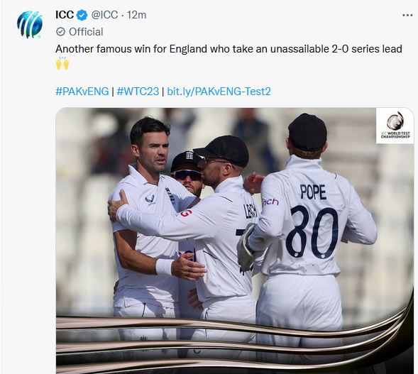 इंग्लैंड ने पाकिस्तान को मुल्तान टेस्ट में 26 रन से हराया, सिरीज़ पर कब्ज़ा