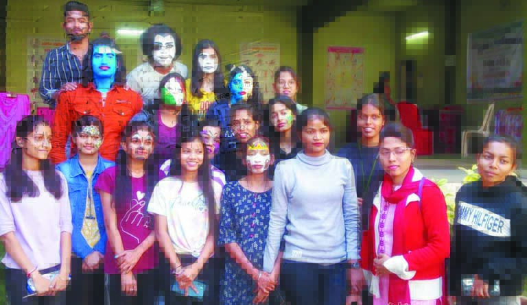 अग्रसेन महाविद्यालय वार्षिकोत्सव में सलाद, फायरलेस कुकिंग और फेस पेन्टिंग स्पर्धाएं