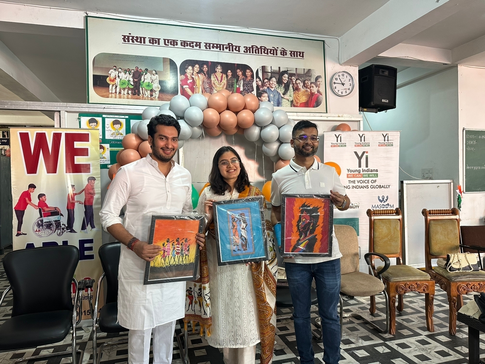 यंग इंडियन ने मूक बधिरों संग मनाया गणतंत्र दिवस 