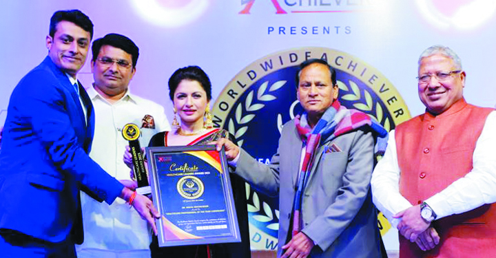 दिल्ली हेल्थ केयर समिट में डॉ. मोतीरामानी सम्मानित