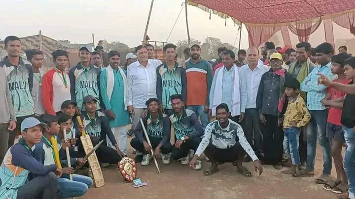 जूनियर क्रिकेट मल्दी की टीम विजेता