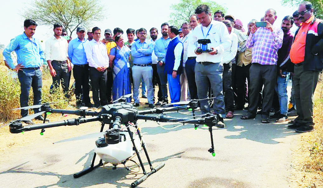 मैट्स द्वारा कृषक ड्रोन का जीवंत प्रदर्शन