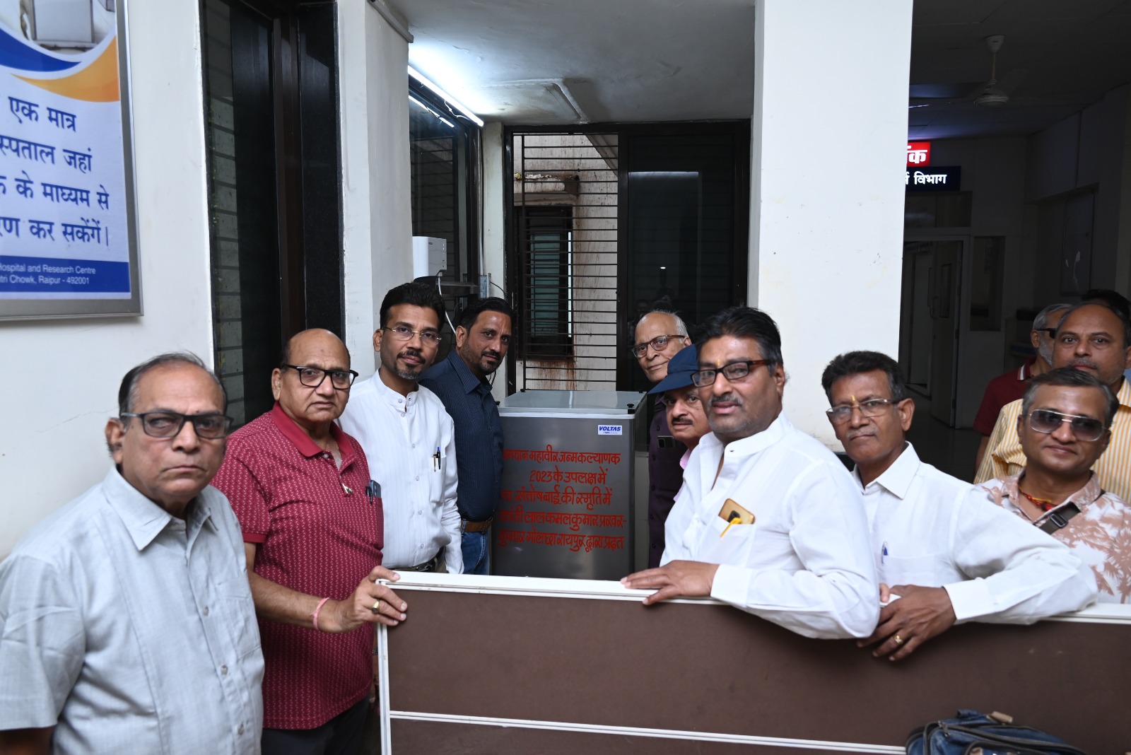 महावीर जन्म कल्याणक महोत्सव पर डीकेएस में वाटर कूलर स्थापित