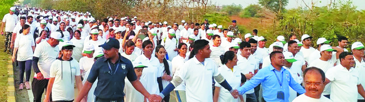 5वीं वर्षगांठ में बालको मेडिकल सेंटर कैंसर जागरूकता वॉकथान आयोजित