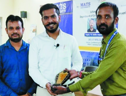 आईटी कौशल और साइबर सुरक्षा पर मैट्स में कार्यशाला