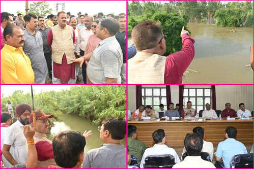 मंत्री गणेश जोशी पहुंचे उधमसिंहनगर, बाढ़ प्रभावित इलाकों का किया दौरा मंत्री गणेश जोशी पहुंचे उधमसिंहनगर, बाढ़ प्रभावित इलाकों का किया दौरा