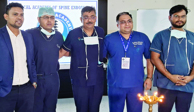 सुयश अस्पताल में राष्ट्रीय स्तरीय एंडोस्कोपिक स्पाइन सर्जरी कार्यशाला 