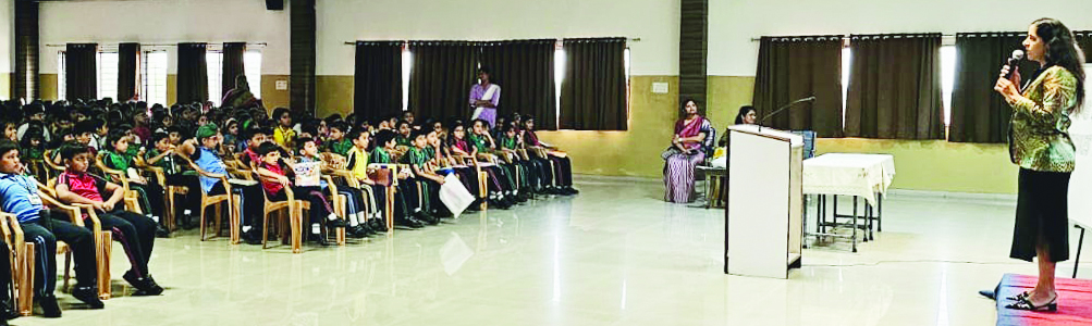 अच्छे पोषण से शारीरिक-मानसिक विकास  पर डीपीएस रायपुर में जागरूकता कार्यक्रम