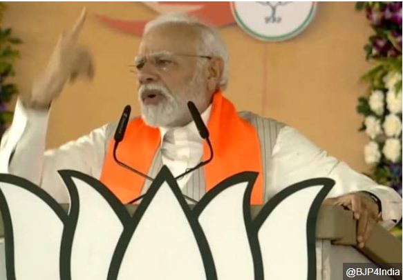 पीएम मोदी का कांग्रेस पर निशाना 'बौखलाए लोग नया खेल खेलेंगे'