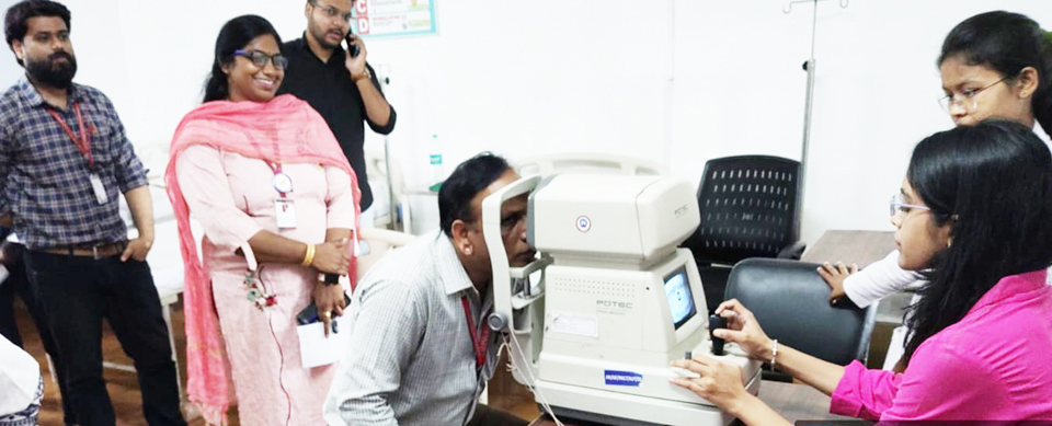 अरबिंदो नेत्रालय-कलिंगा नि:शुल्क नेत्र जांच शिविर