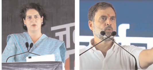 राहुल और प्रियंका गांधी अगले हफ्ते मध्य प्रदेश में अलग-अलग जनसभा करेंगे