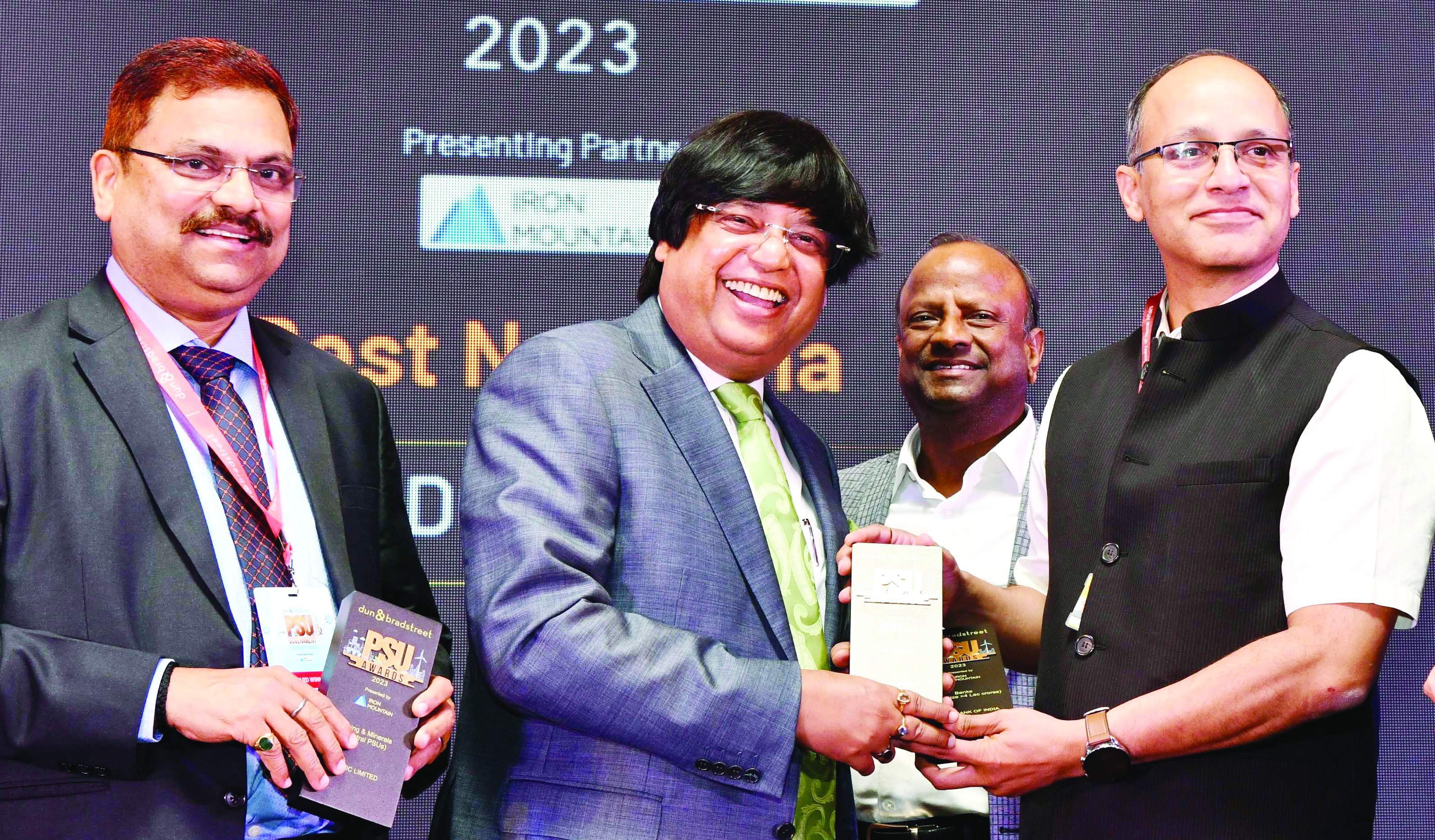 एनएमडीसी ने डी एंड बी पीएसयू पुरस्कार में किया शानदार प्रदर्शन