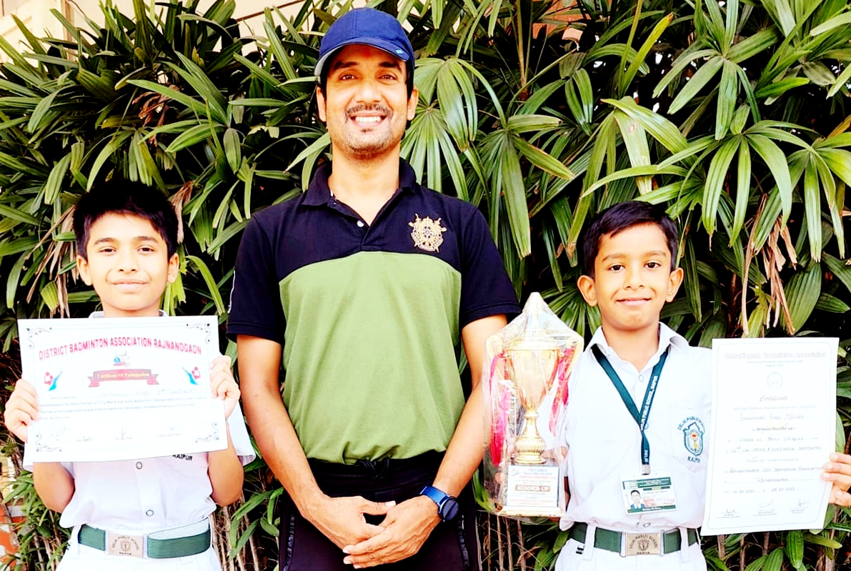 डीपीएस रायपुर के शाश्वत राष्ट्रीय बैडमिंटन स्पर्धा में 