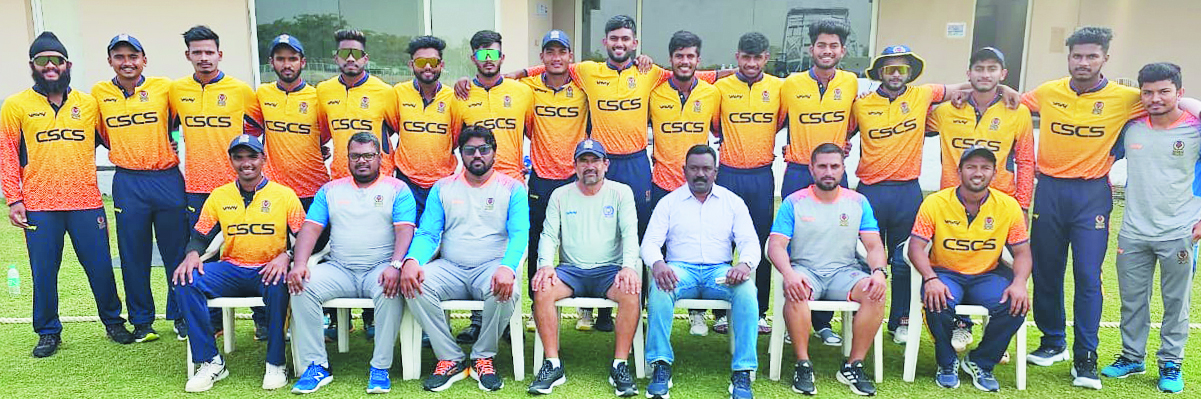 मेंस अंडर 23 स्टेट-ए ट्रॉफी में छग  के खिलाड़ी दे रहे कड़ा मुकाबला