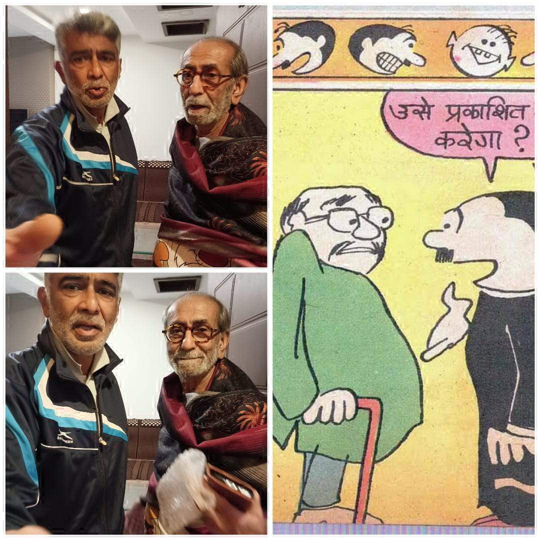 ढब्बू जी बनाने वाले आबिद सुरती जबलपुर में