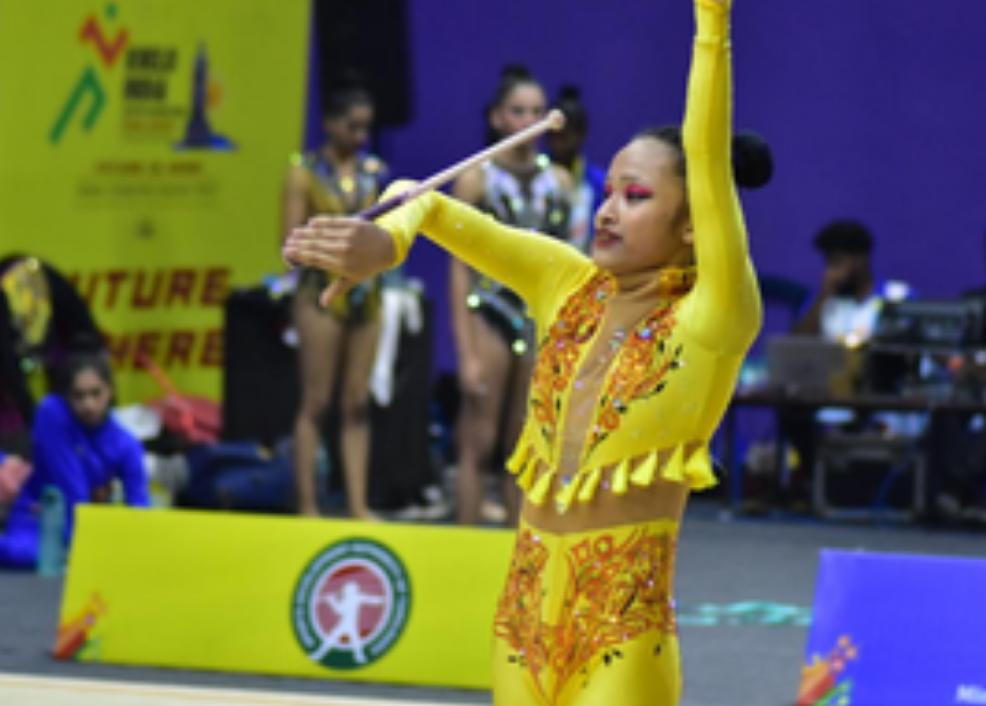 मुस्कान राणा ने रिदमिक जिम्नास्टिक में जम्मू-कश्मीर को पहला स्वर्ण दिलाया, महाराष्ट्र को क्लीन स्वीप से रोका