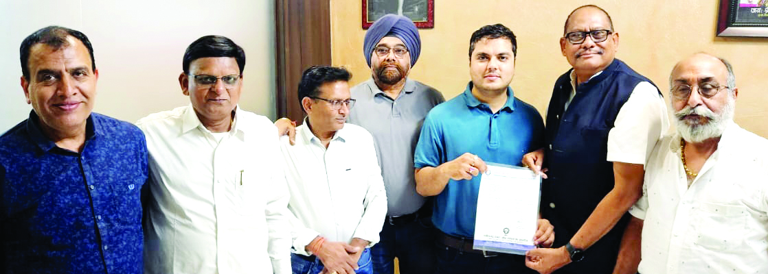 आकाश धावना बने छत्तीसगढ़ चेम्बर के प्रदेश उपाध्यक्ष 