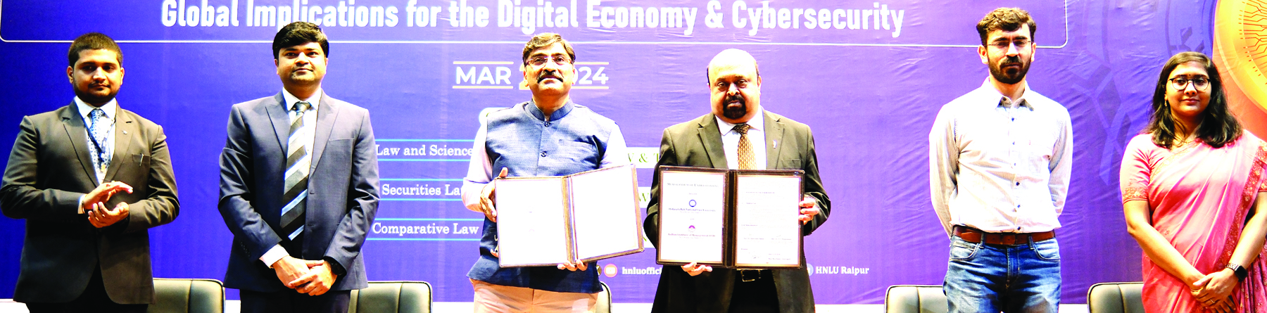 अनुसंधान, शिक्षण और विद्यार्थियों के आदान प्रदान पर एचएनएलयू-आईआईएम एमओयू 