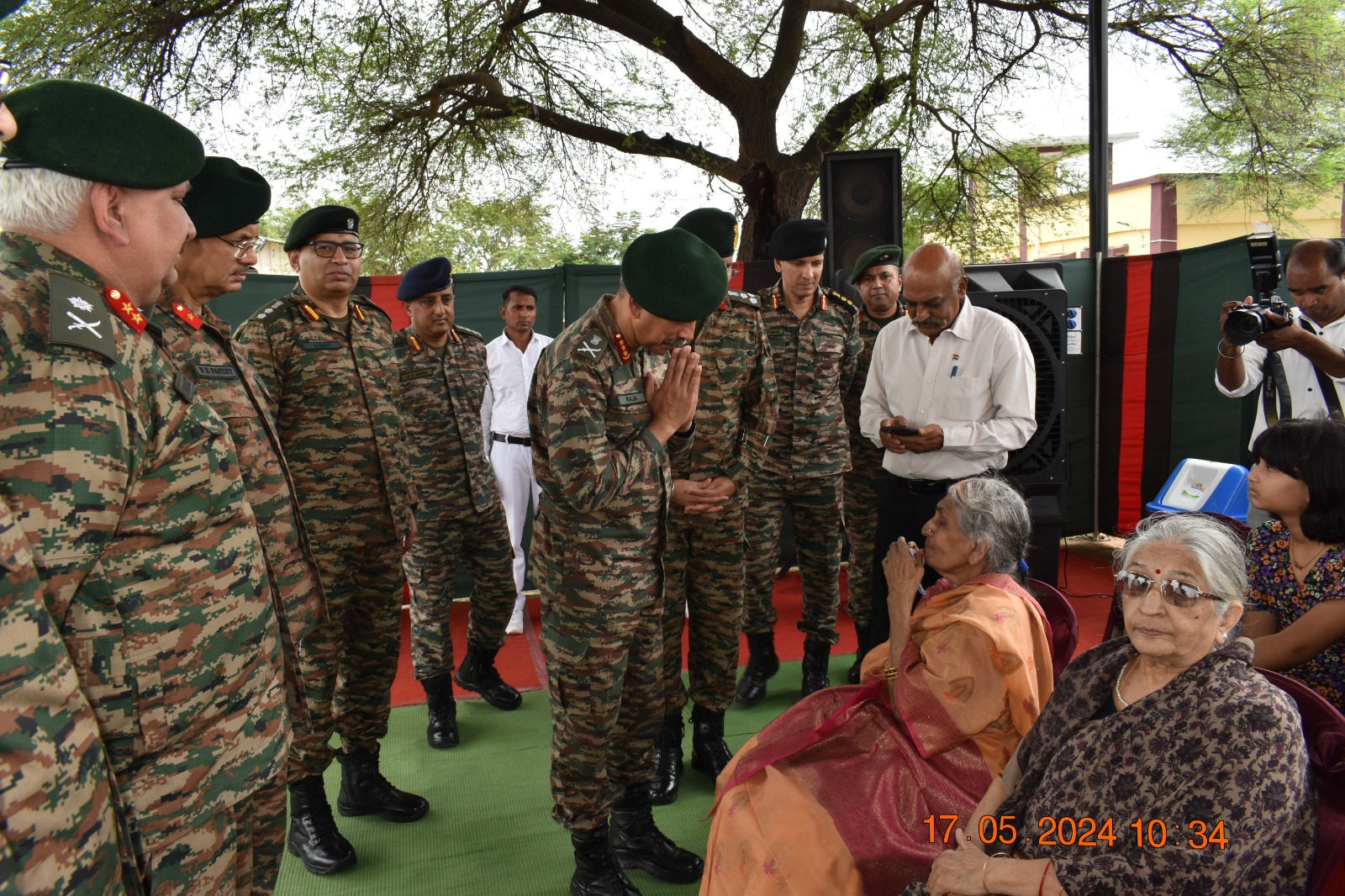 जीओसी जनरल राजा, पूर्व सैनिकों के कल्याण कार्यों से अवगत हुए 