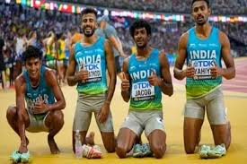 भारतीय मिश्रित चार गुणा 400 मीटर रिले टीम को एशियाई रिले में राष्ट्रीय रिकॉर्ड के साथ स्वर्ण पदक भारतीय मिश्रित चार गुणा 400 मीटर रिले टीम को एशियाई रिले में राष्ट्रीय रिकॉर्ड के साथ स्वर्ण पदक